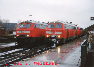 BR 218 auf Westerland von F. Weißhaar