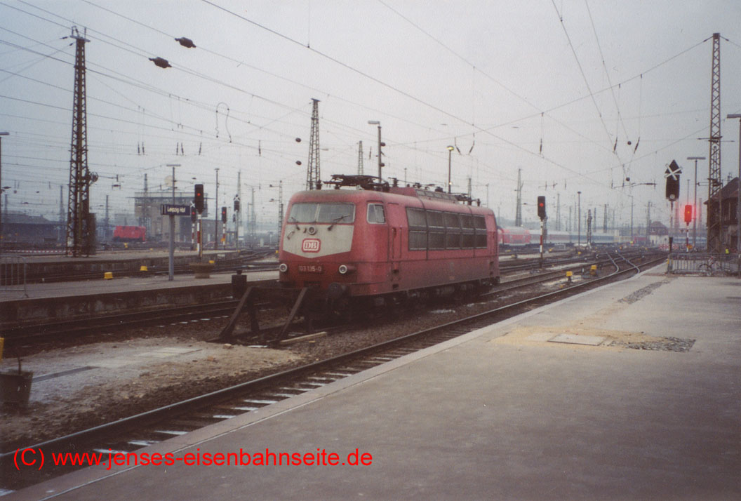 BR 103 im Leipziger Hbf